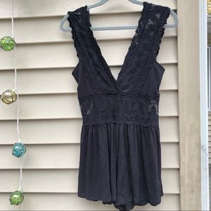 Lace Detailed Romper